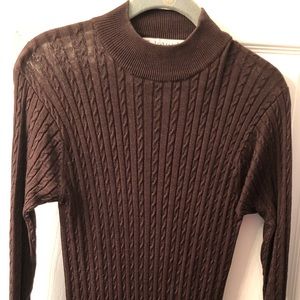 Gallavanter Vintage Turtleneck 100% Silk Sz M